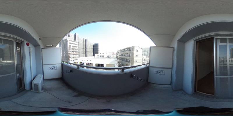 パノラマ画像バルコニー