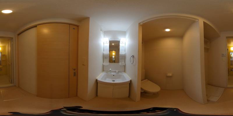 パノラマ画像洗面所