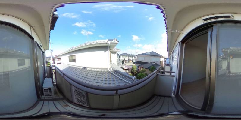 パノラマ画像バルコニー