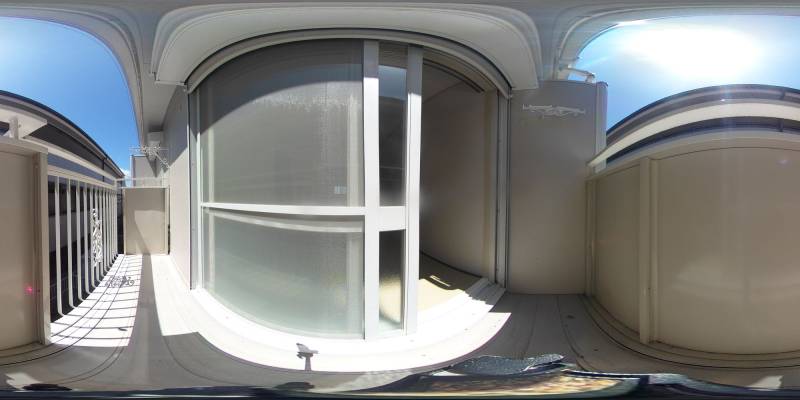 パノラマ画像バルコニー