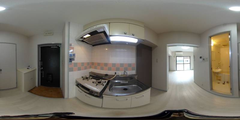 パノラマ画像キッチン