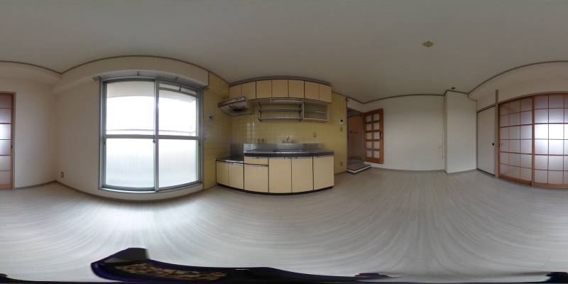 パノラマ画像キッチン