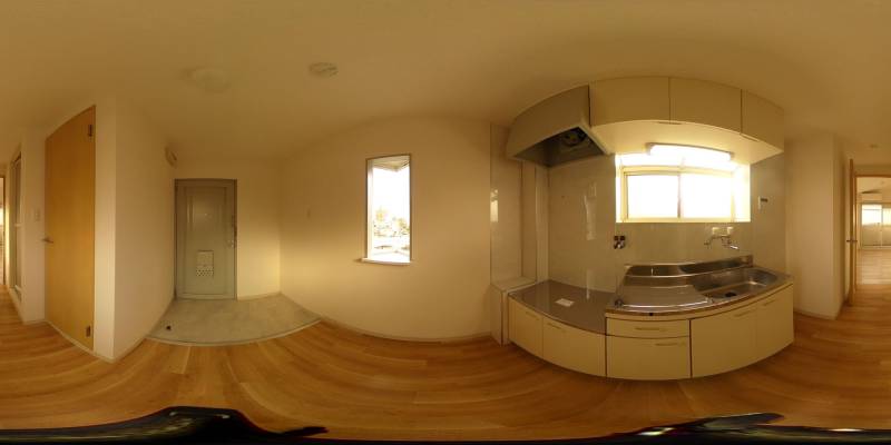 パノラマ画像キッチン