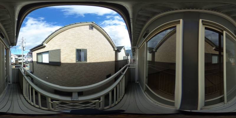 パノラマ画像バルコニー