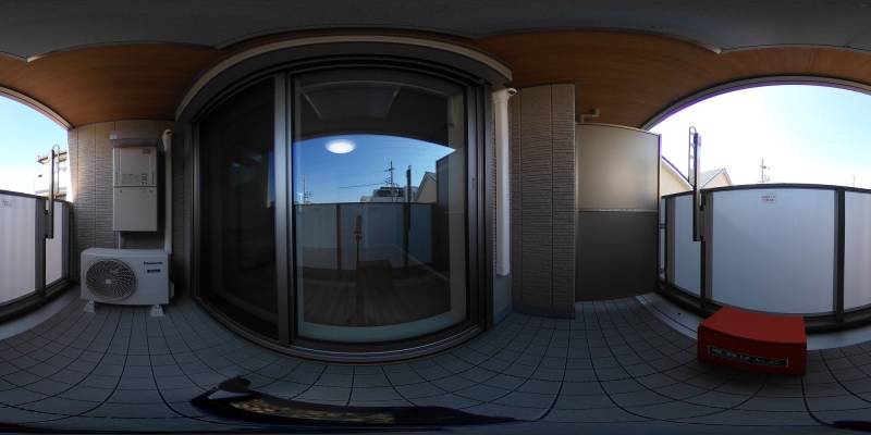 パノラマ画像バルコニー