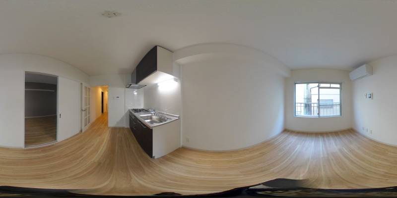 パノラマ画像キッチン