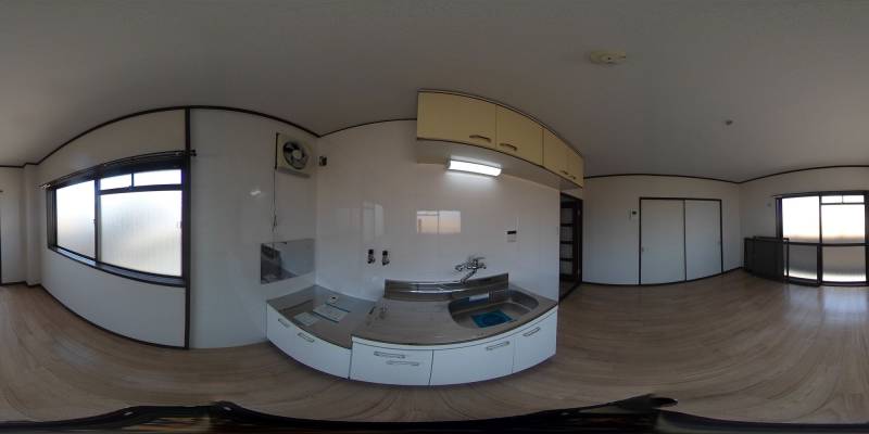 パノラマ画像キッチン