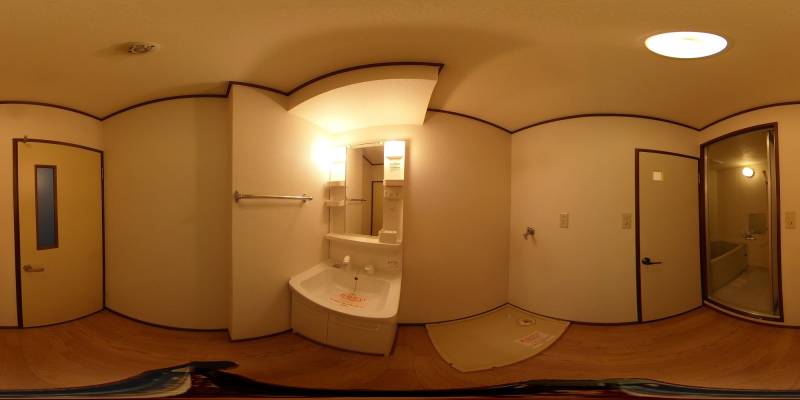 パノラマ画像洗面所