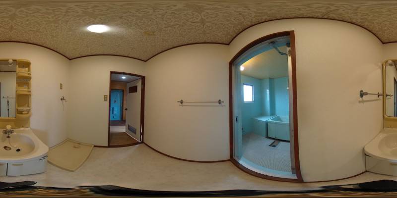 パノラマ画像洗面所