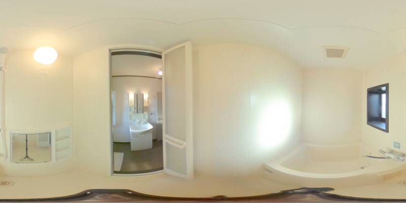 パノラマ画像バスルーム