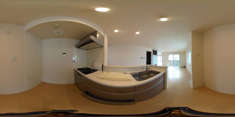 パノラマ画像キッチン