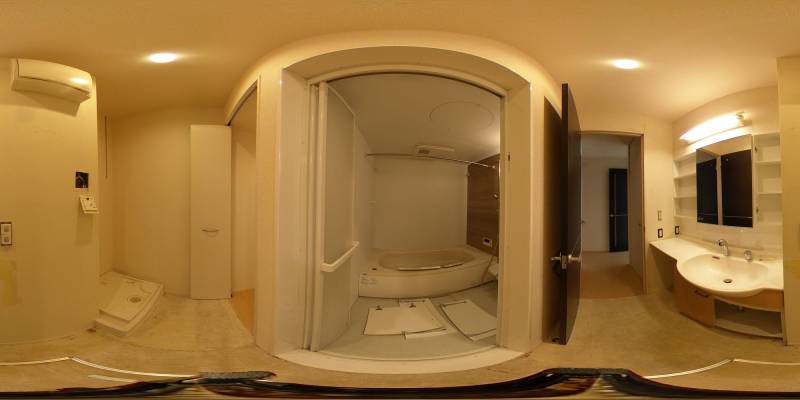 パノラマ画像バスルーム