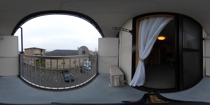 パノラマ画像バルコニー