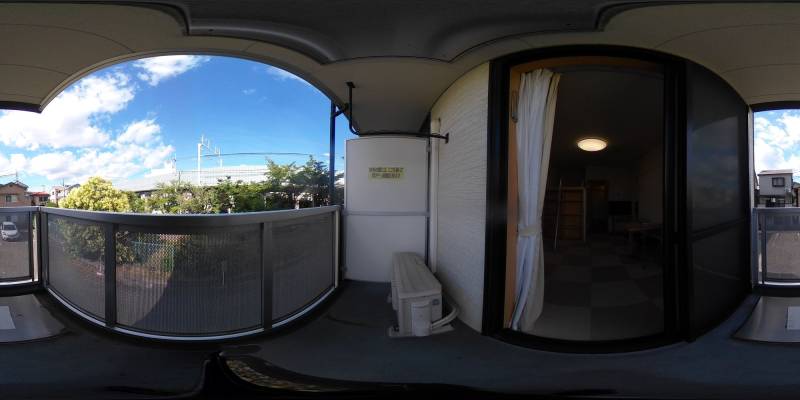 パノラマ画像バルコニー