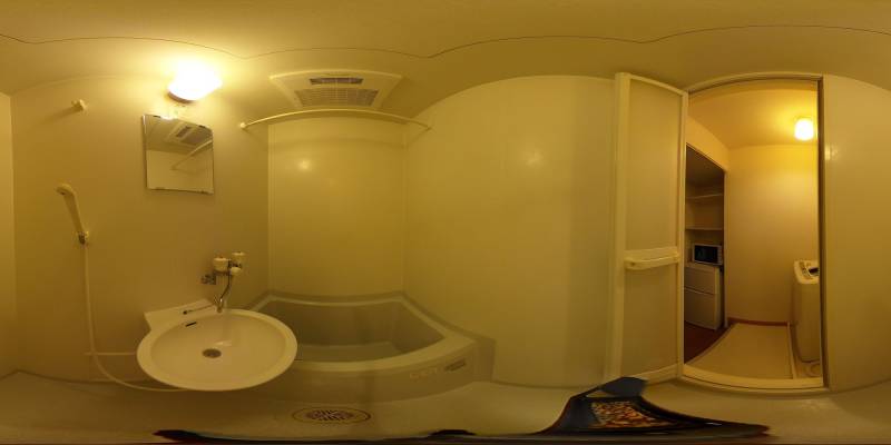 パノラマ画像バスルーム