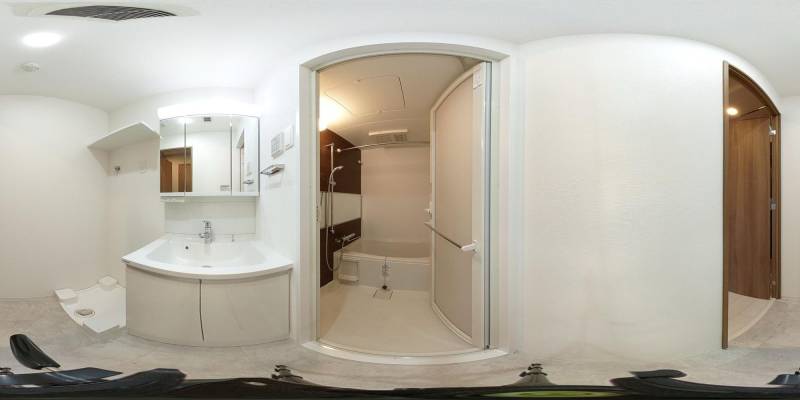 パノラマ画像バスルーム