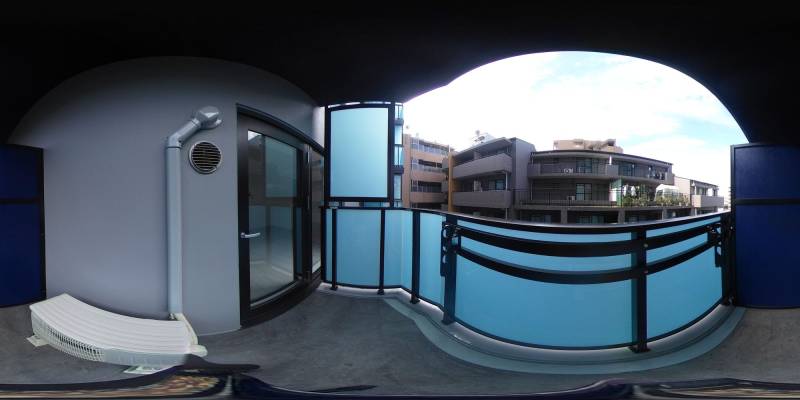 パノラマ画像バルコニー