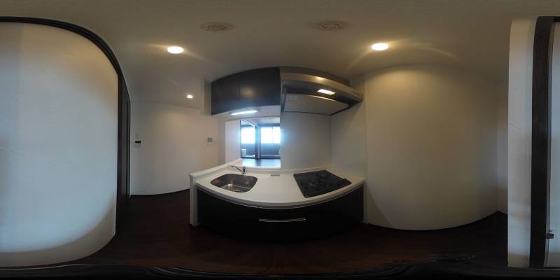 パノラマ画像キッチン