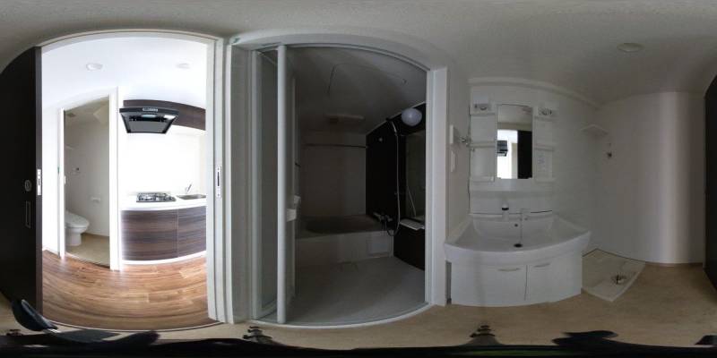 パノラマ画像洗面所