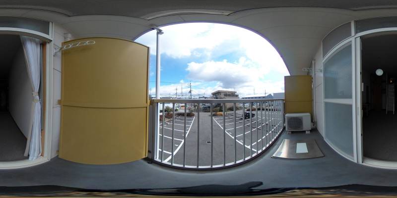 パノラマ画像バルコニー