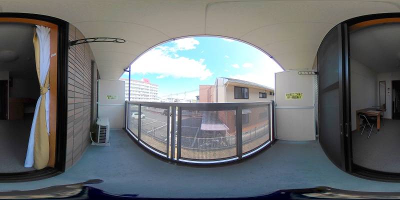 パノラマ画像バルコニー