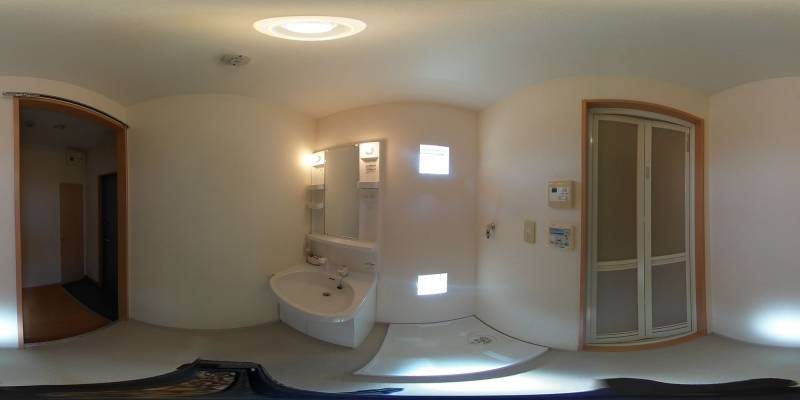 パノラマ画像洗面所