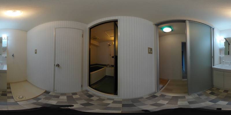 パノラマ画像洗面所