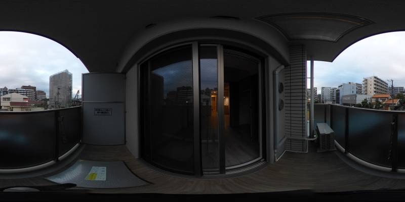 パノラマ画像バルコニー