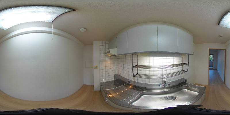 パノラマ画像キッチン