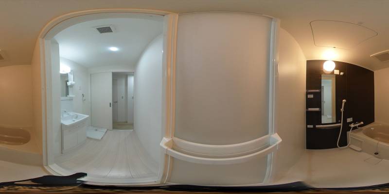 パノラマ画像バスルーム