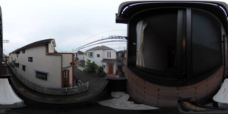 パノラマ画像バルコニー