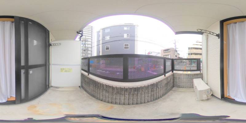 パノラマ画像バルコニー