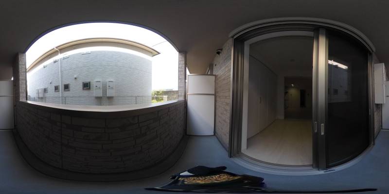 パノラマ画像バルコニー