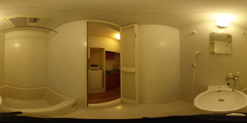 パノラマ画像バスルーム