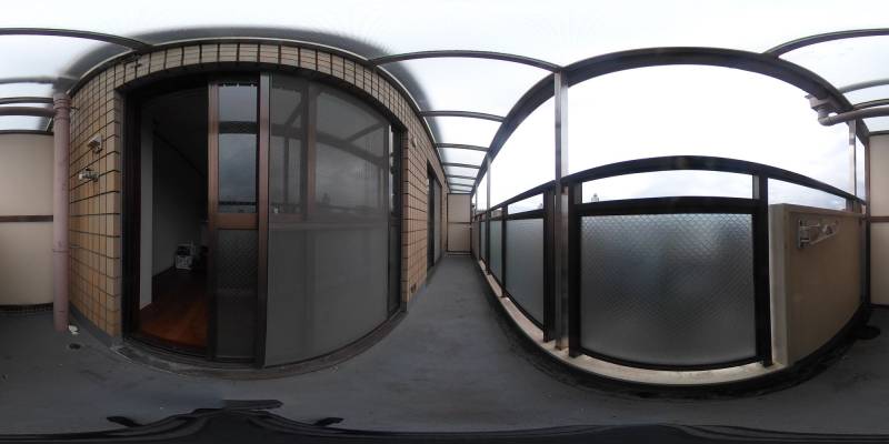 パノラマ画像バルコニー