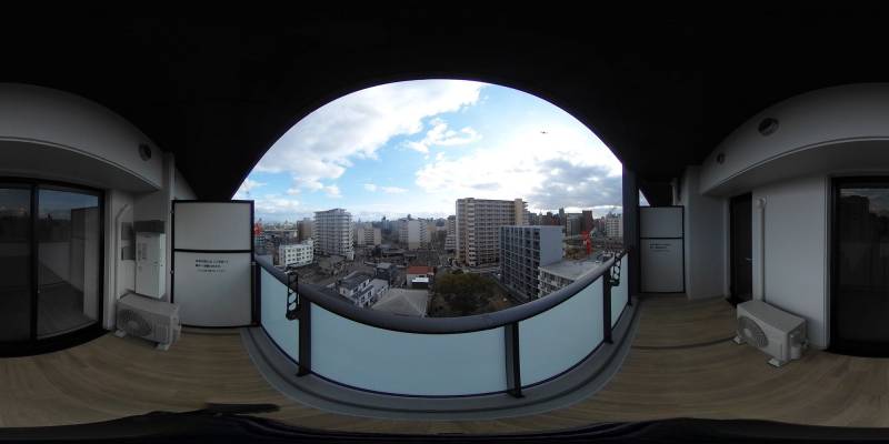 パノラマ画像バルコニー