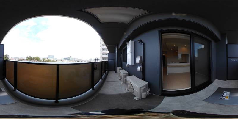 パノラマ画像バルコニー