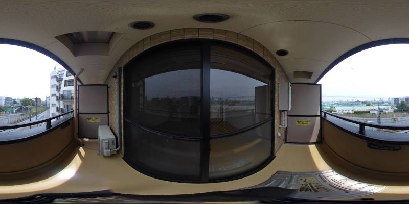 パノラマ画像バルコニー