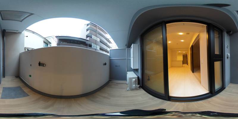 パノラマ画像バルコニー