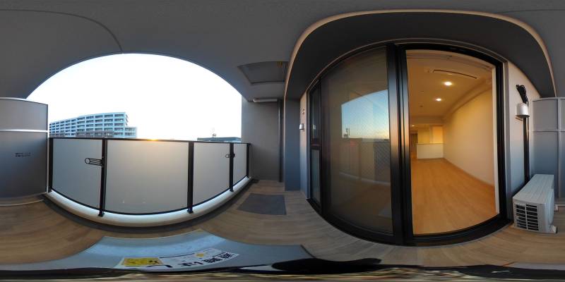 パノラマ画像バルコニー