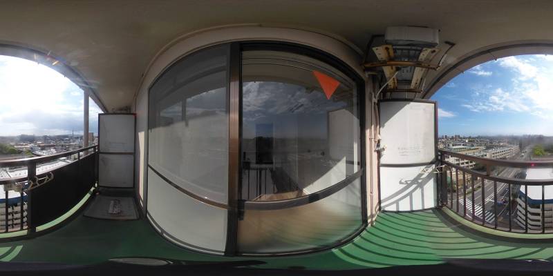 パノラマ画像バルコニー