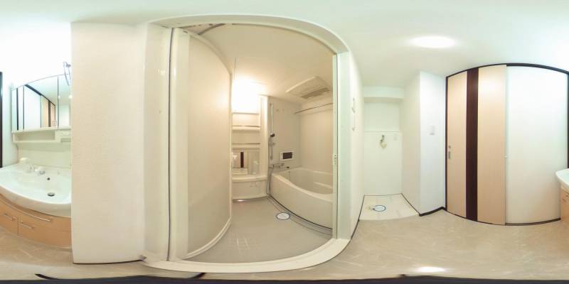 パノラマ画像バスルーム
