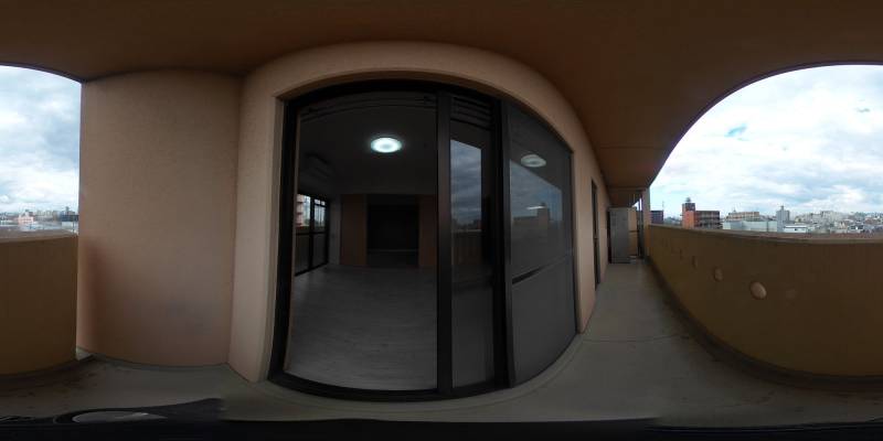 パノラマ画像バルコニー