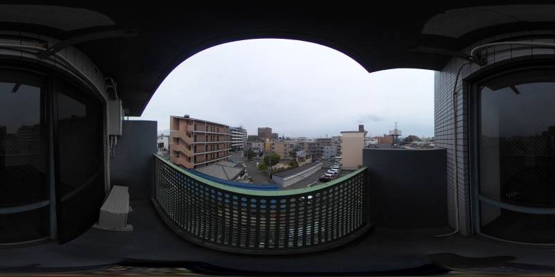 パノラマ画像バルコニー