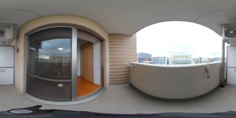 パノラマ画像バルコニー