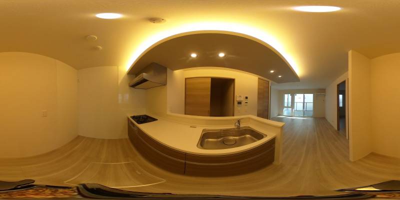 パノラマ画像キッチン