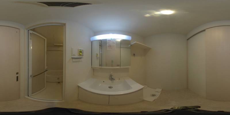 パノラマ画像洗面所