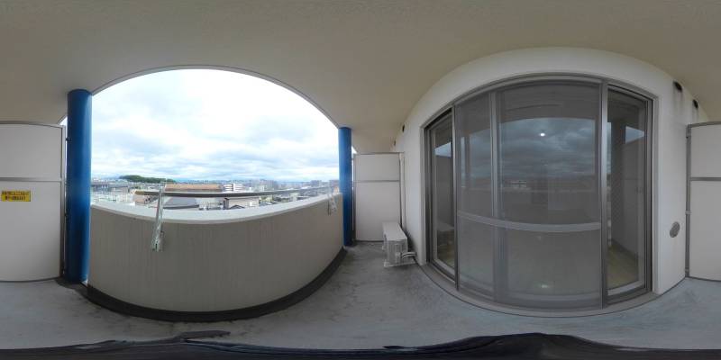 パノラマ画像バルコニー