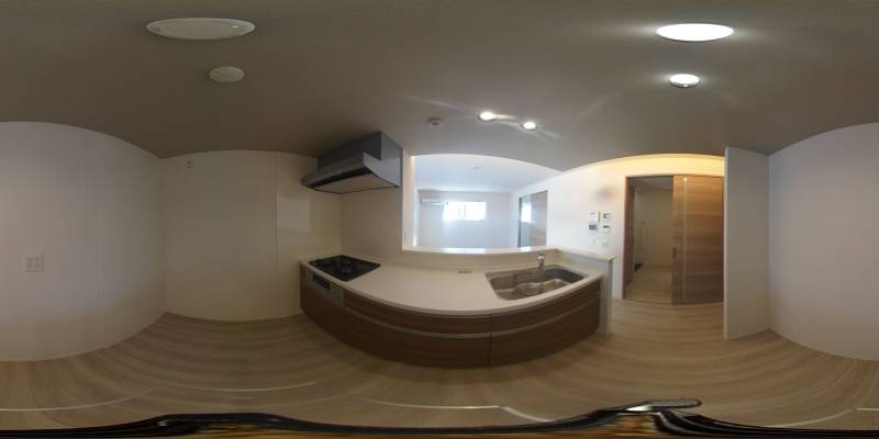 パノラマ画像キッチン