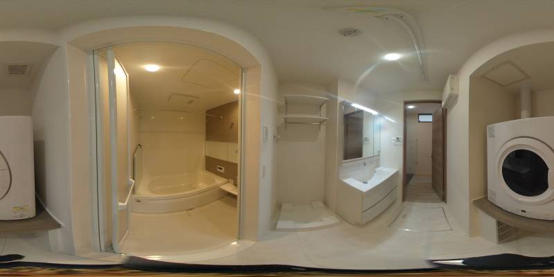 パノラマ画像洗面所